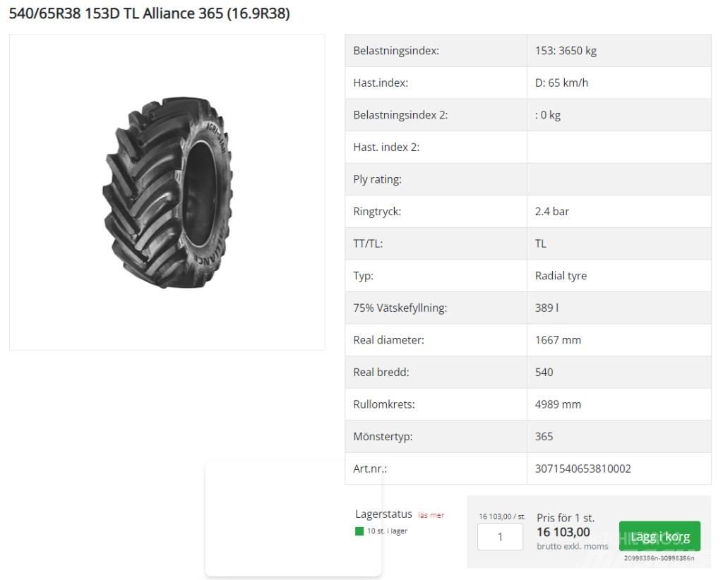 Alliance Däck Tyres, wheels and rims