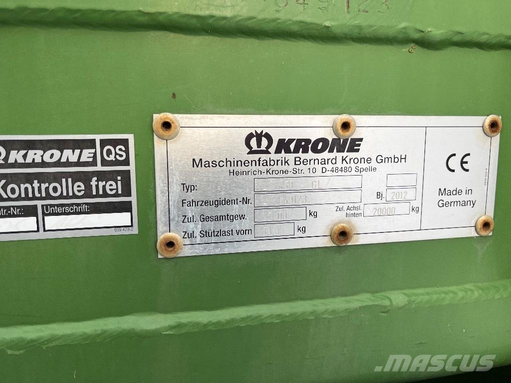 Krone ZX 450 GL Self-loading trailers