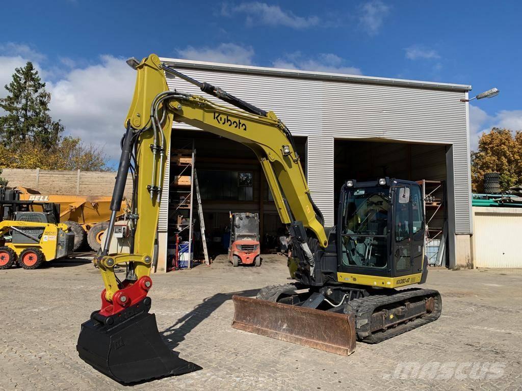 Kubota KX080-4@ Mini excavators  7t - 12t