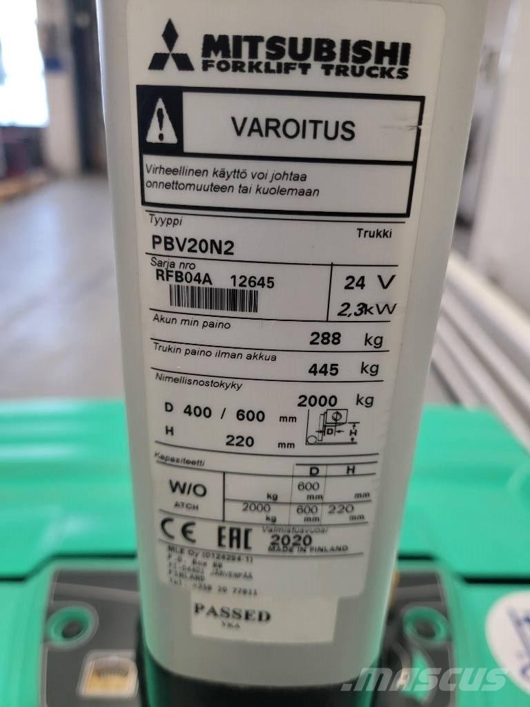 Mitsubishi PBV 20 N2 Low lift with platform