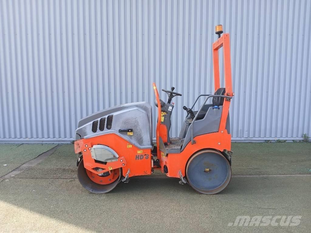 Hamm HD8 VV, Vält Twin drum rollers