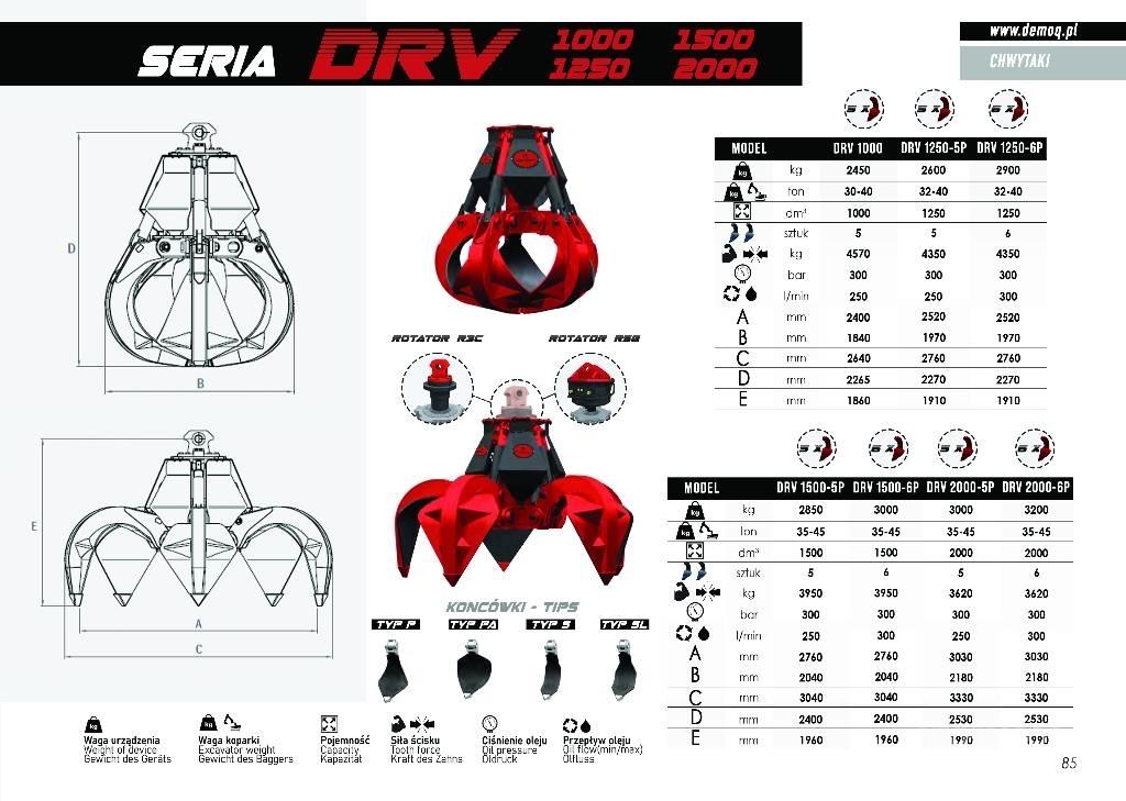  DEMOQ DRV600-5P Grapples