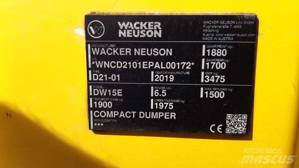 Wacker Neuson DW15e Site dumpers