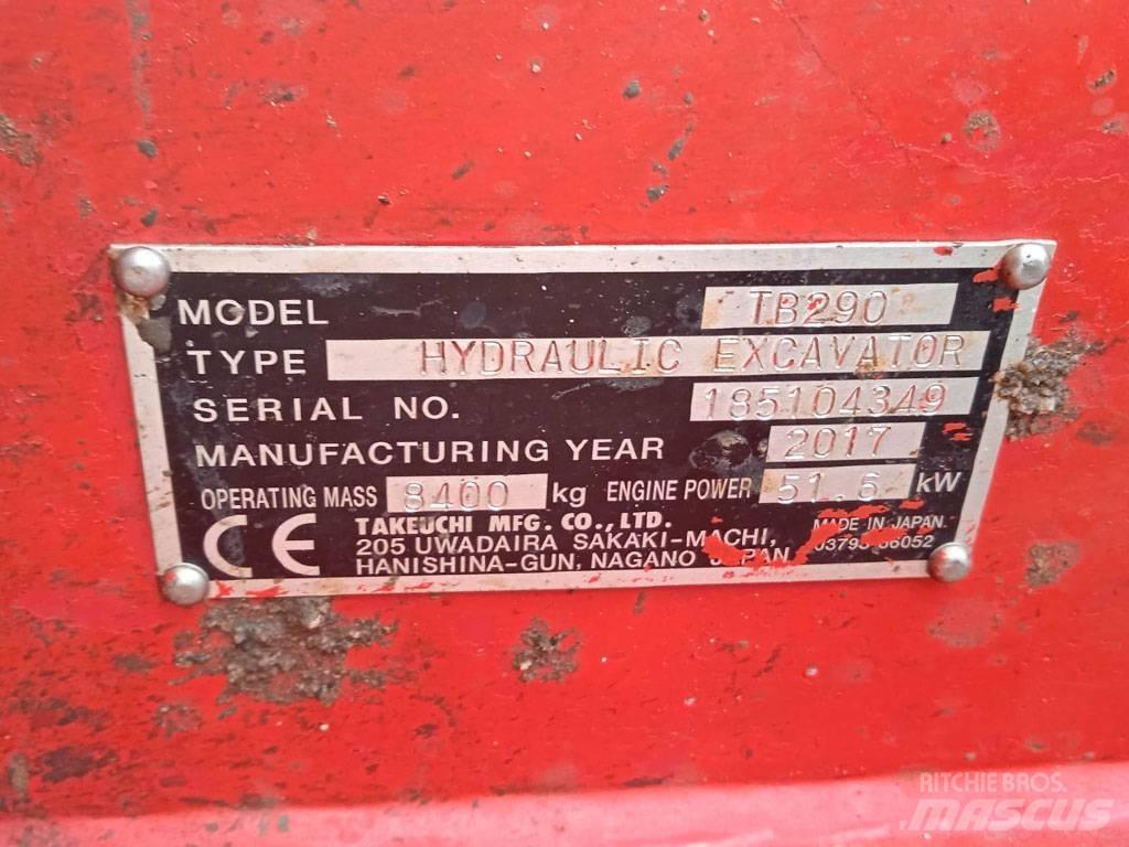 Takeuchi TB290 Mini excavators < 7t (Mini diggers)