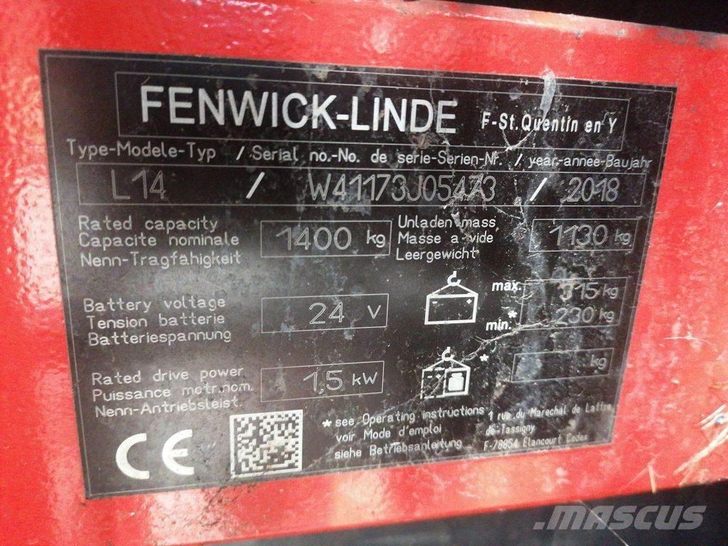 Linde L14 Pedestrian stacker