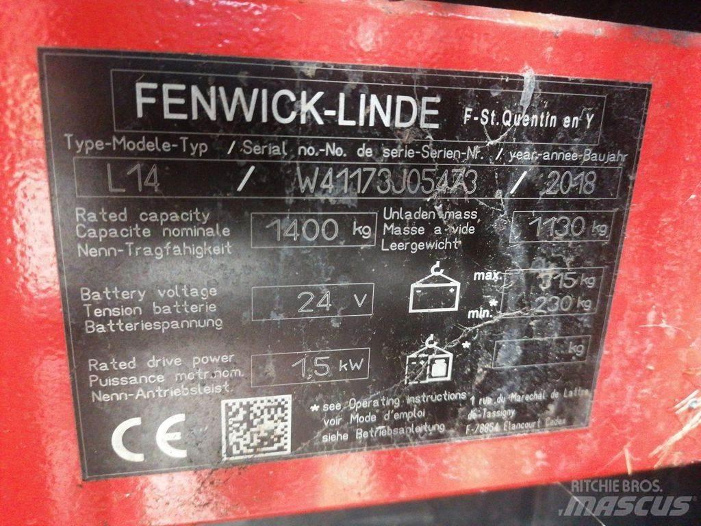 Linde L14 Pedestrian stacker