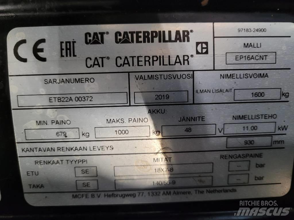 CAT EP16ACNT " OULU " Electric forklift trucks
