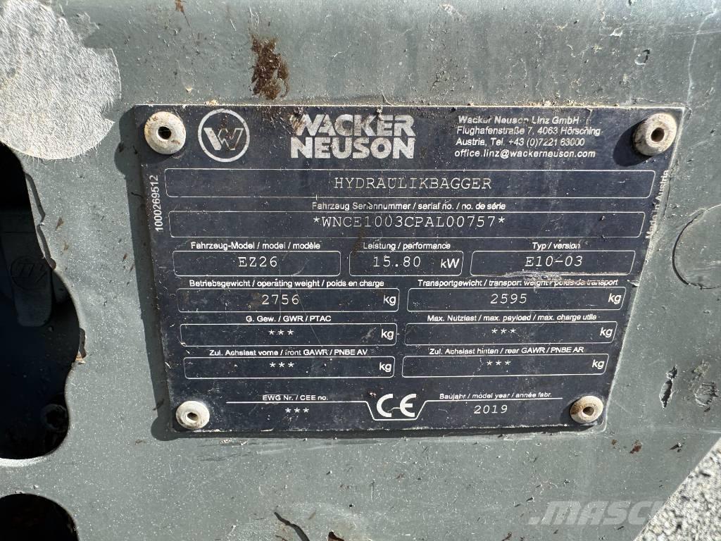 Wacker Neuson EZ26 Crawler excavators