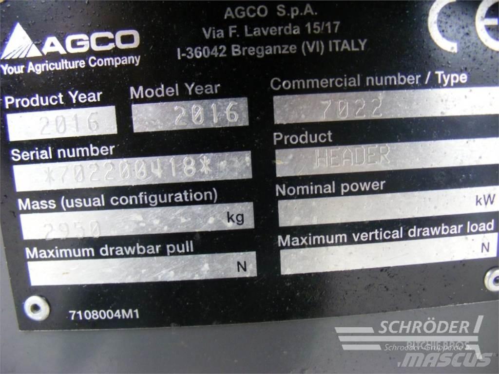 Fendt 6,80 M PF Combine harvester accessories