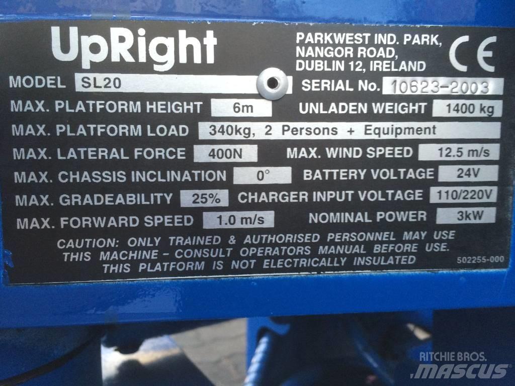 UpRight SL20    V-2747 Used Personnel lifts and access elevators