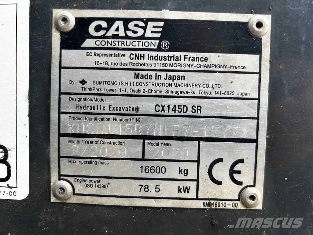 CASE CX 145 D SR Crawler excavators