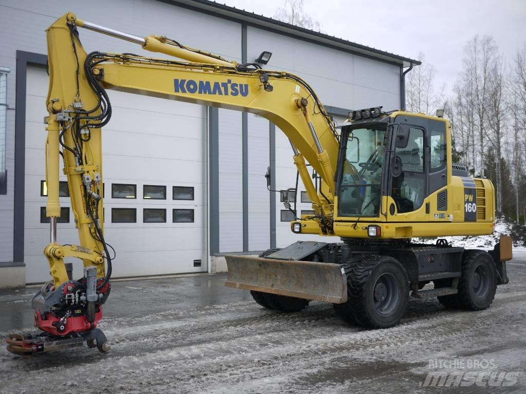 Komatsu PW 160-8 Wheeled excavators