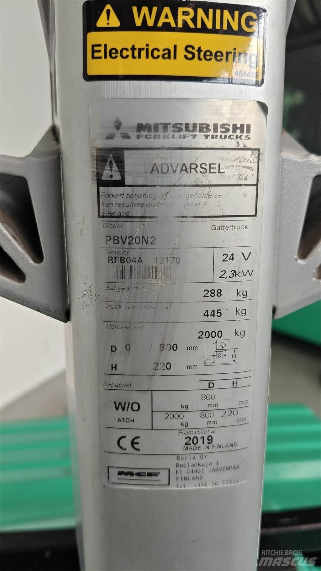 Mitsubishi PBV20N2 Other