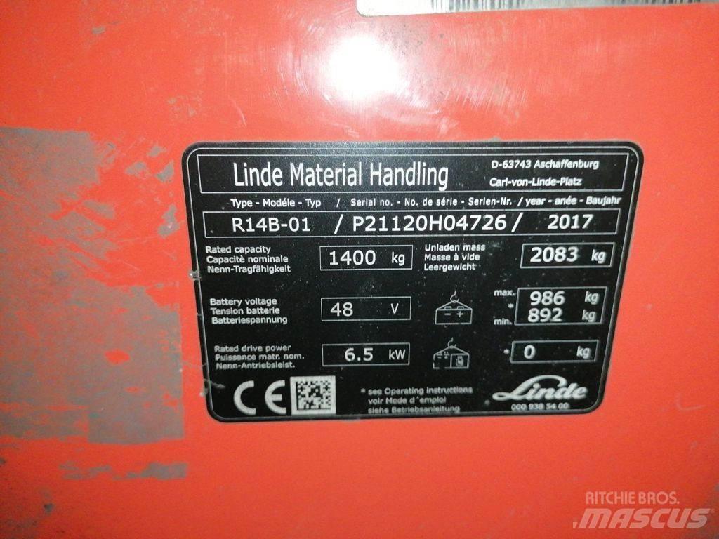 Linde R14B-01 Reach truck