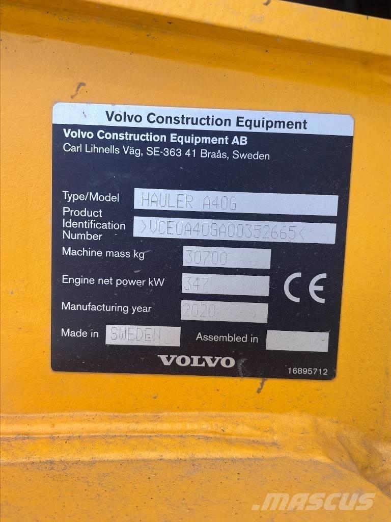 Volvo A40G Articulated Haulers