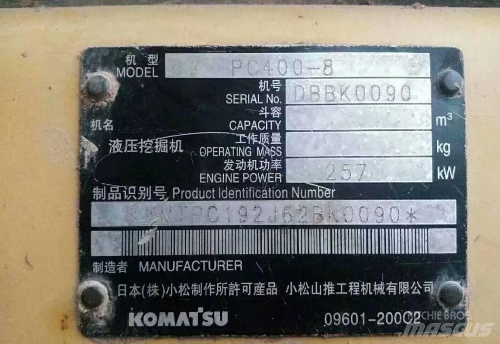 Komatsu PC400-8 Crawler excavators