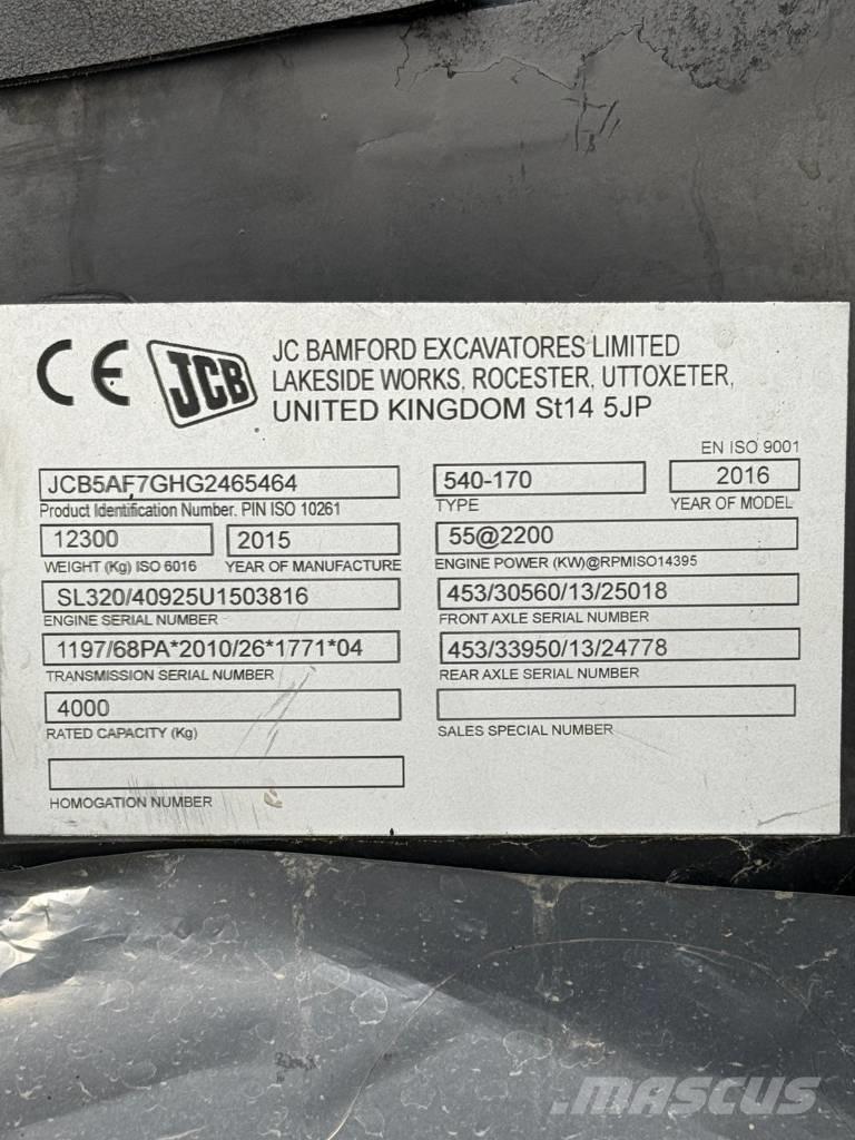JCB 540-170 Telescopic handlers