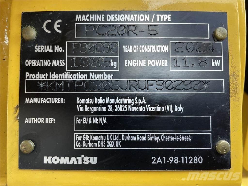 Komatsu PC20R-5 Wheeled excavators