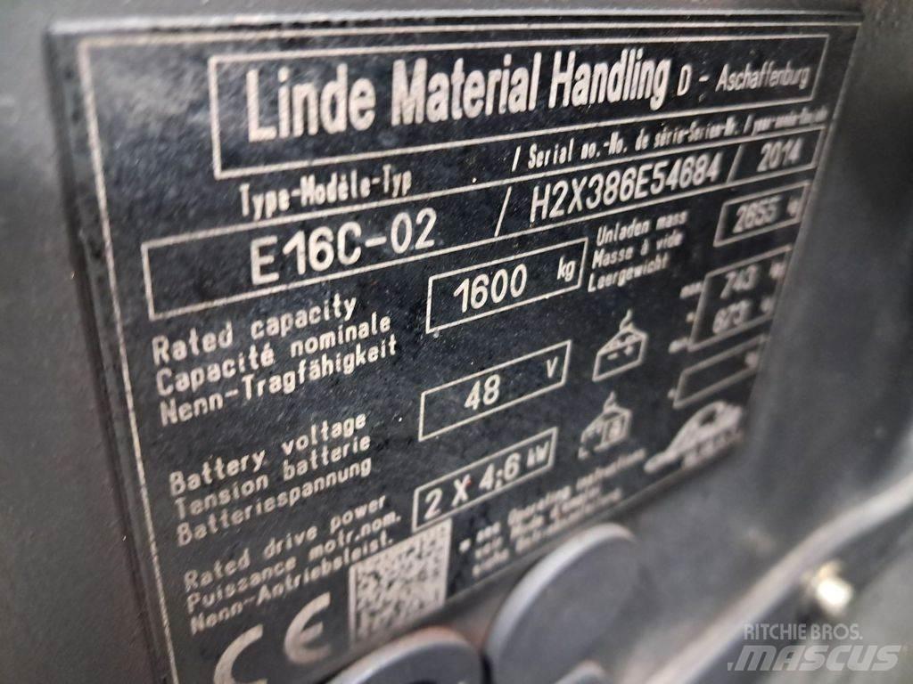Linde E16C-02 Electric forklift trucks