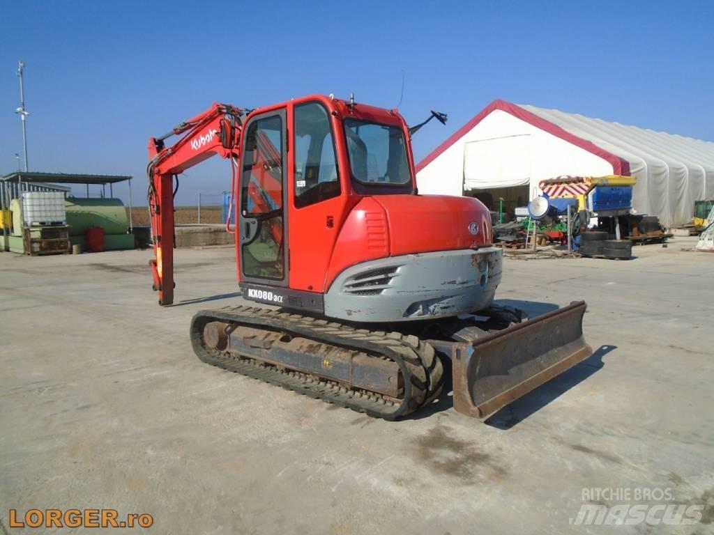 Kubota KX 080-3 Crawler excavators