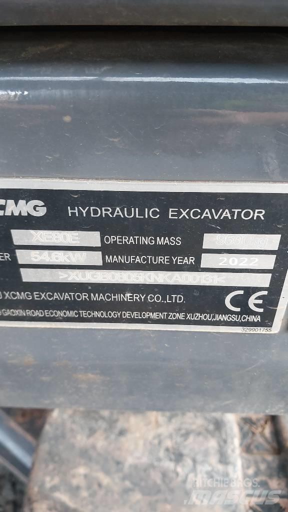 XCMG XE 80 E Mini excavators  7t - 12t