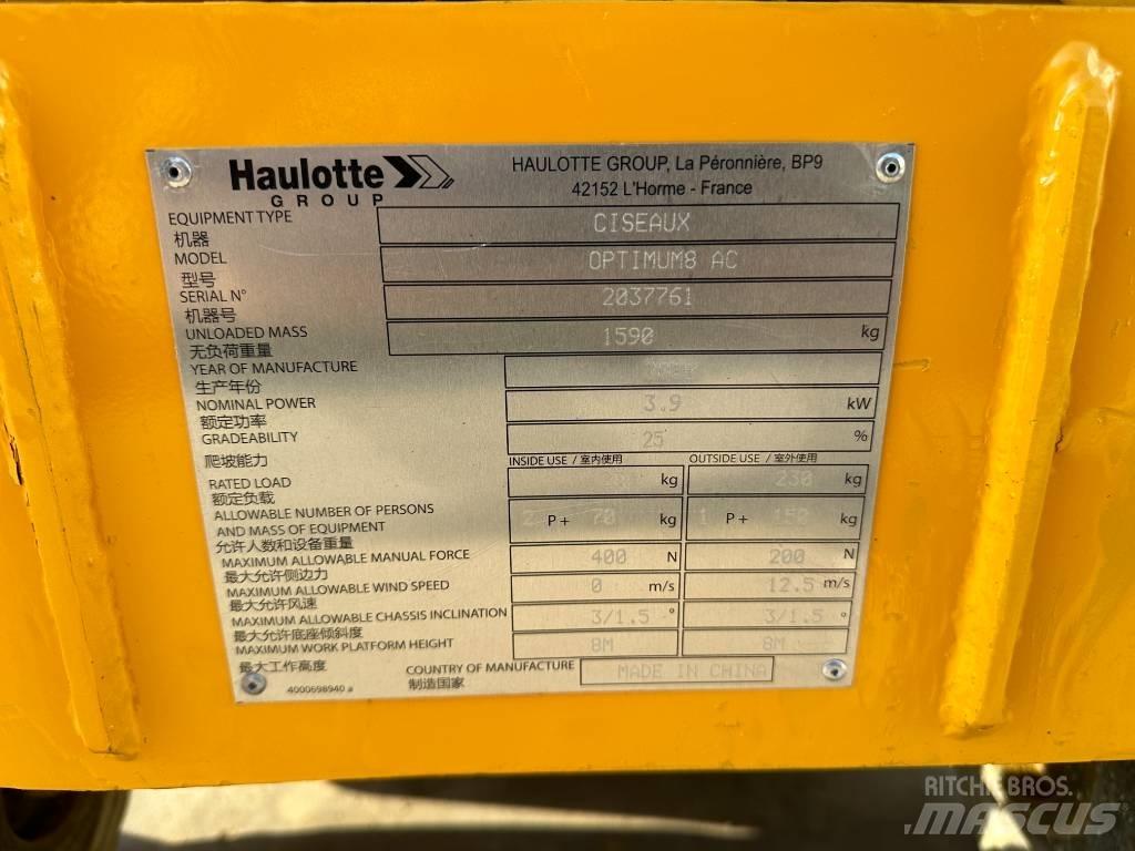 Haulotte OPTIMUM 8 Scissor lifts