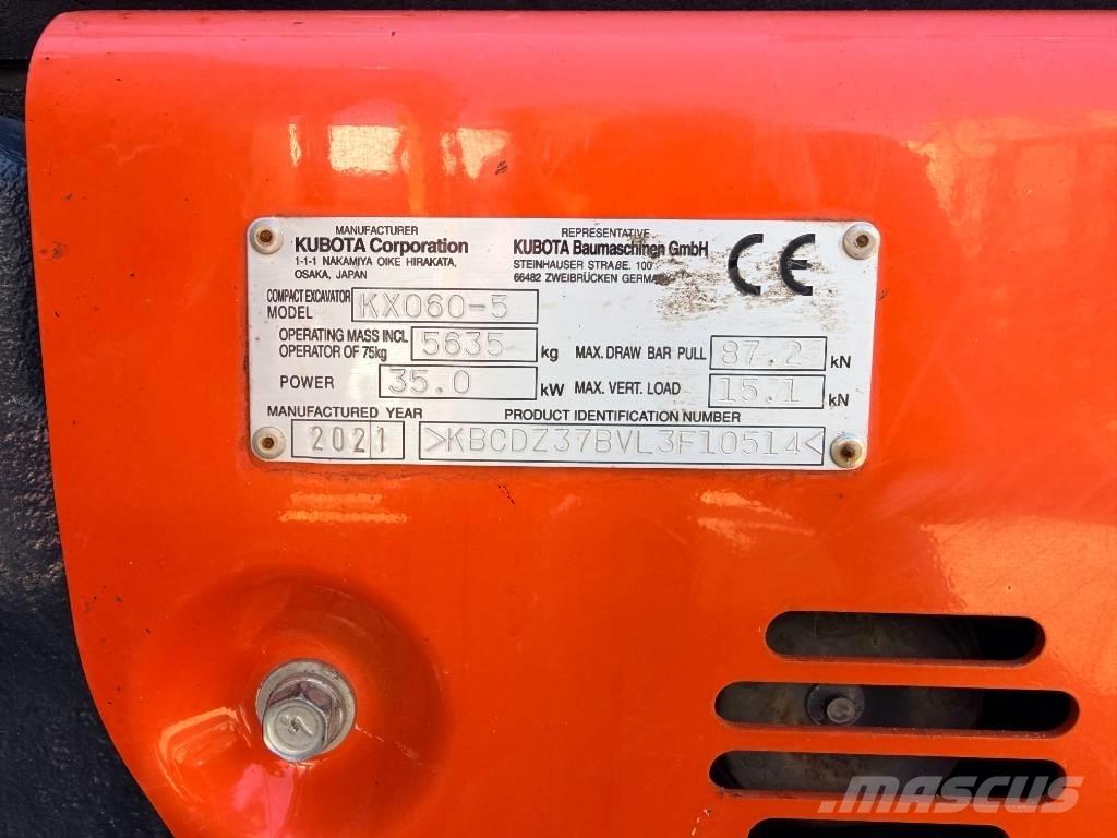 Kubota KX060-5 GLS2 Mini excavators < 7t (Mini diggers)