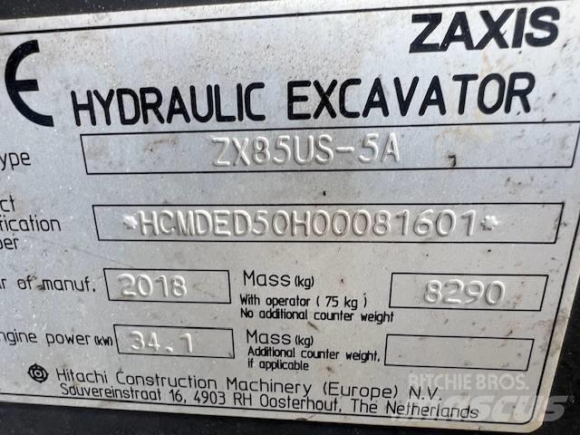 Hitachi ZX85US-5A Mini excavators  7t - 12t