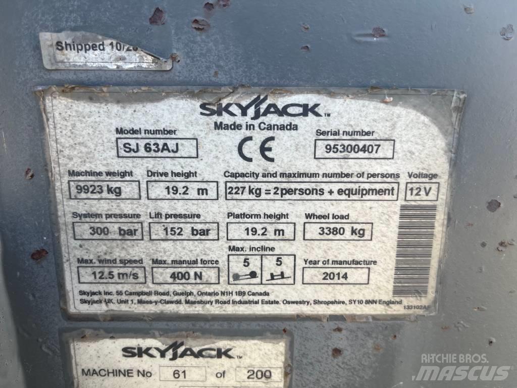 SkyJack SJ 63 AJ Articulated boom lifts