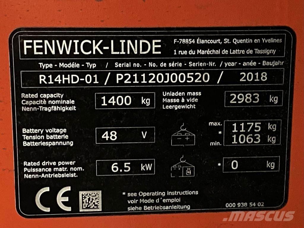 Linde R14HD Reach truck