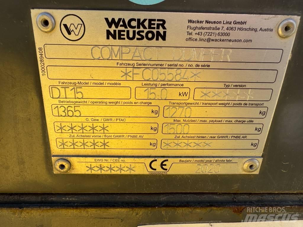 Wacker Neuson DT15 Tracked dumpers