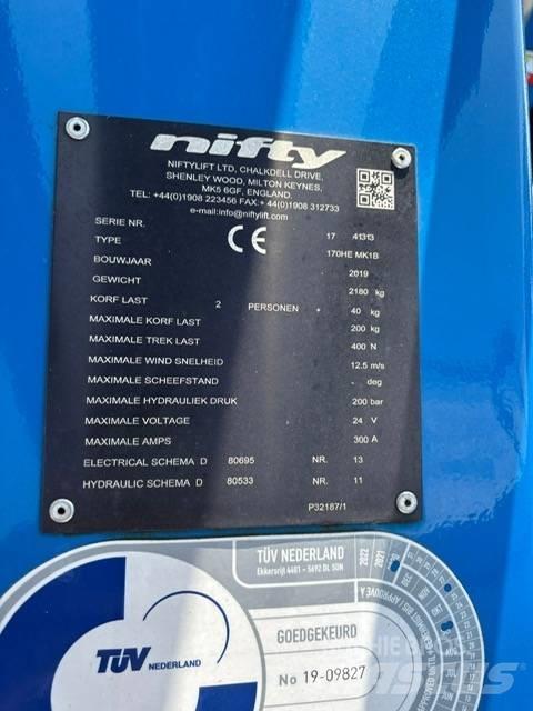 Niftylift 170 H E Trailer mounted platforms