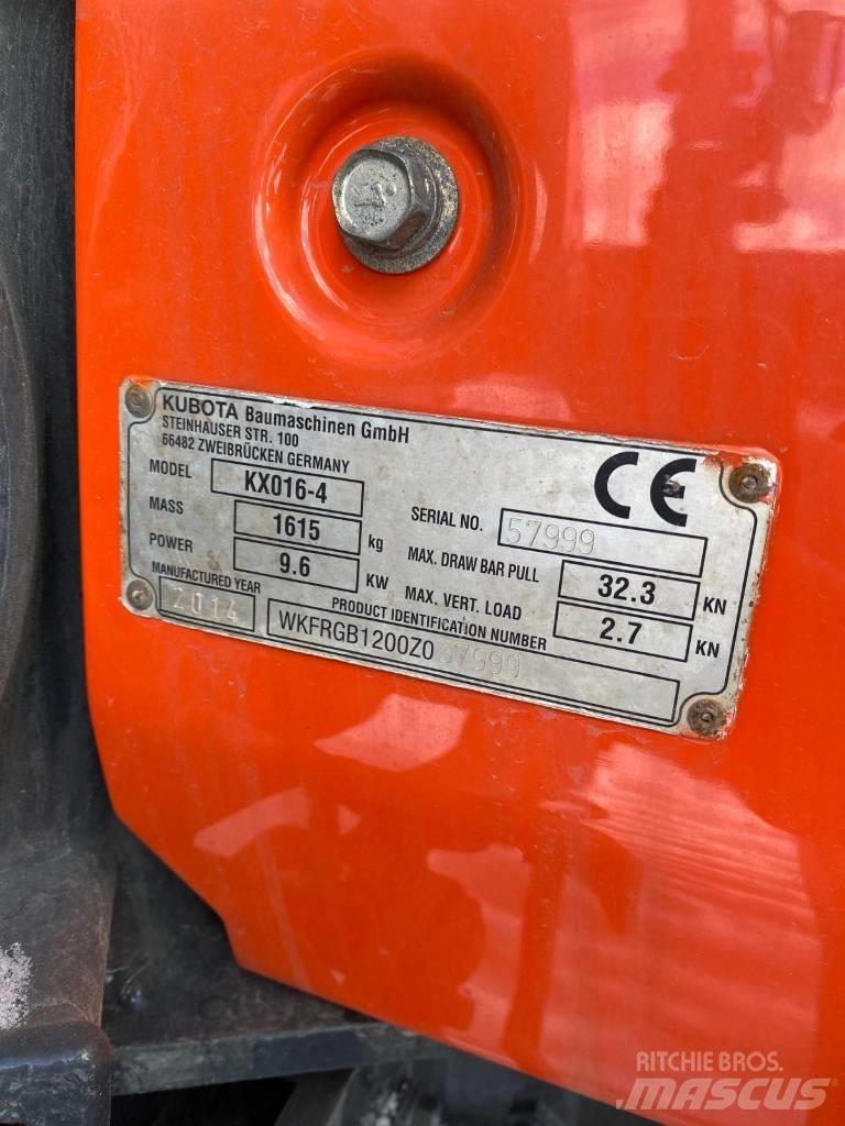 Kubota KX016-4 Mini excavators < 7t (Mini diggers)