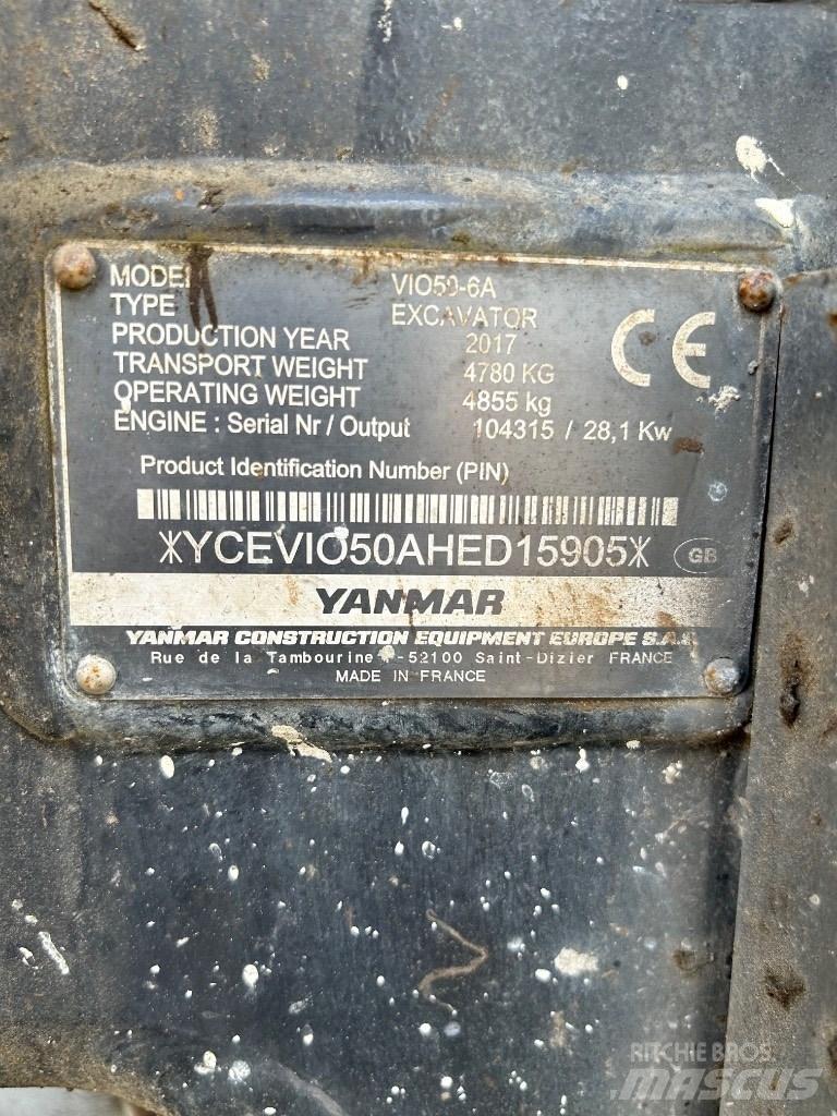 Yanmar VI050 - 6A Mini excavators < 7t (Mini diggers)
