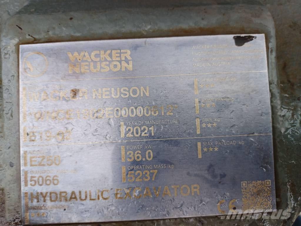 Wacker Neuson EZ50 Crawler excavators