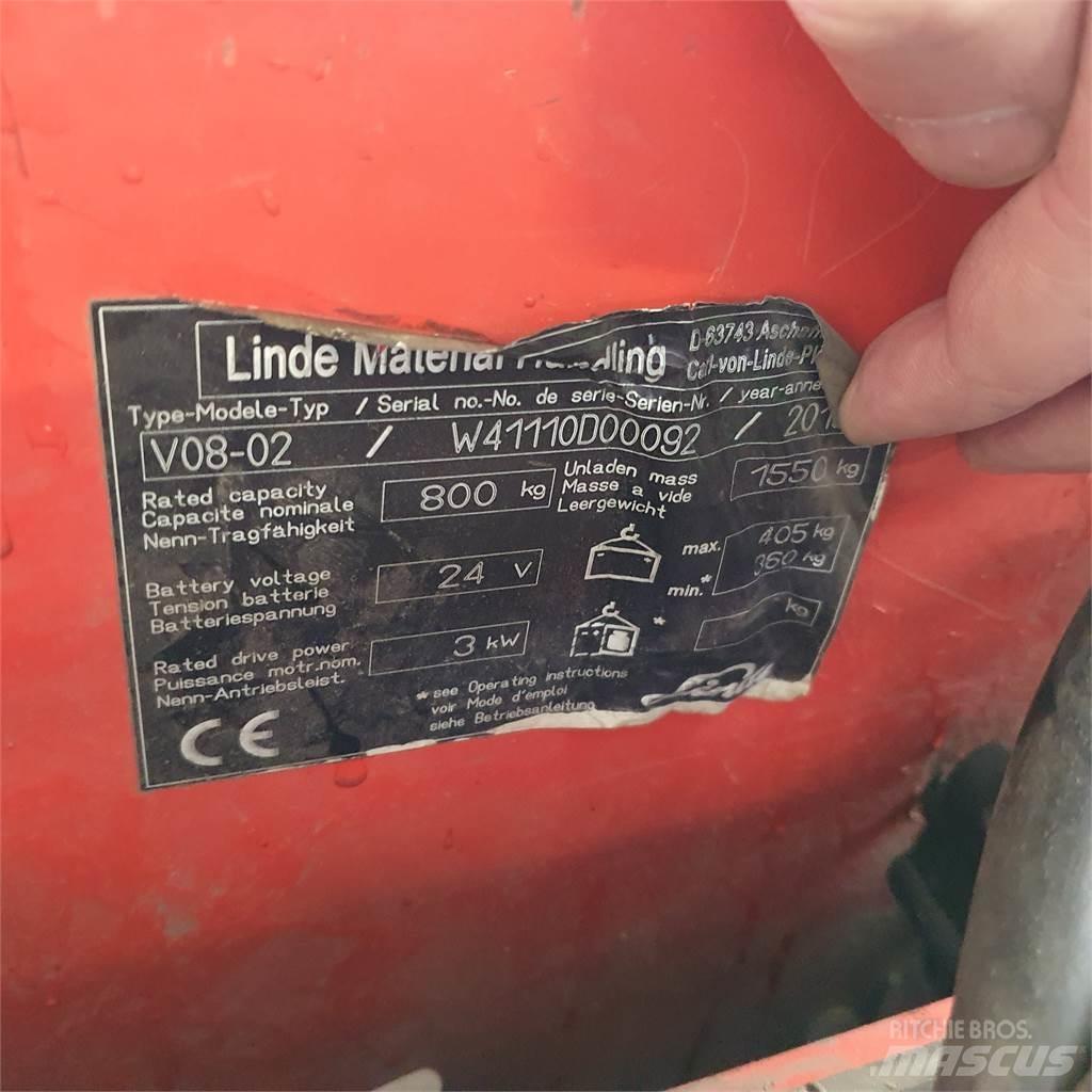 Linde V08-02 Medium lift order picker