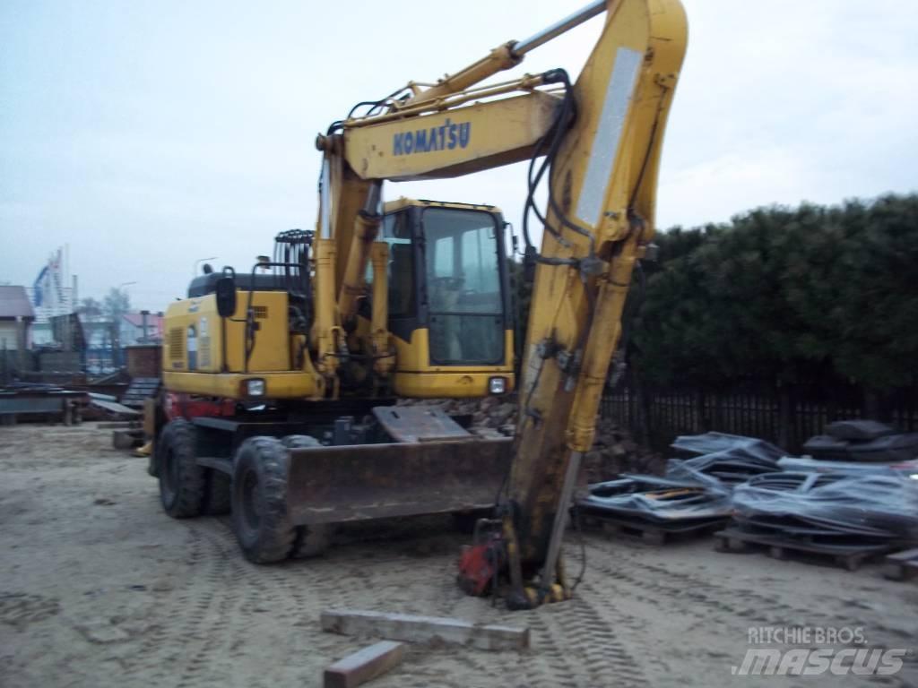 Komatsu PW 180-7 Wheeled excavators