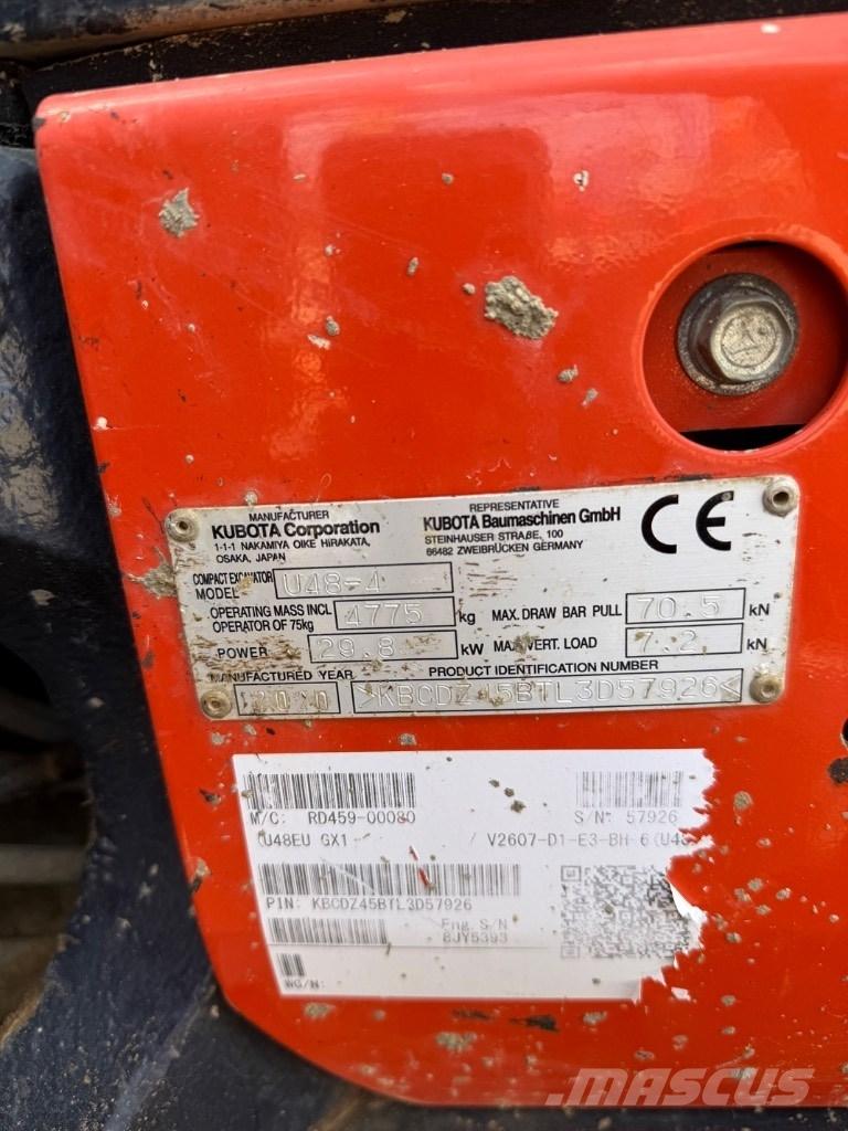 Kubota U 48 Mini excavators < 7t (Mini diggers)