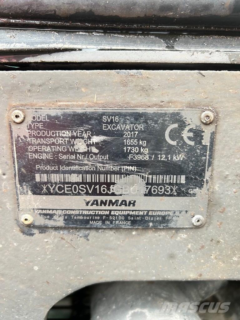 Yanmar SV 16 Mini excavators < 7t (Mini diggers)