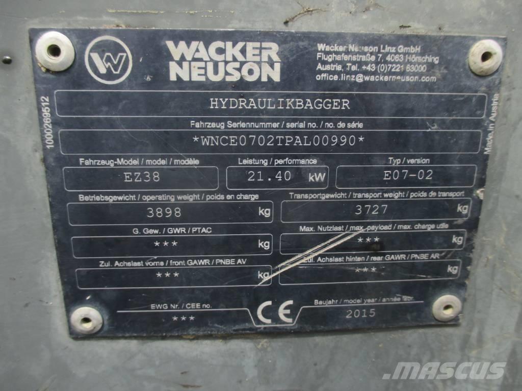 Wacker Neuson EZ 38 Crawler excavators