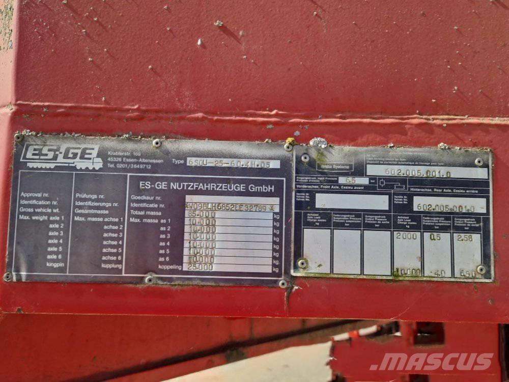 Es-ge 6S0U Low loader-semi-trailers