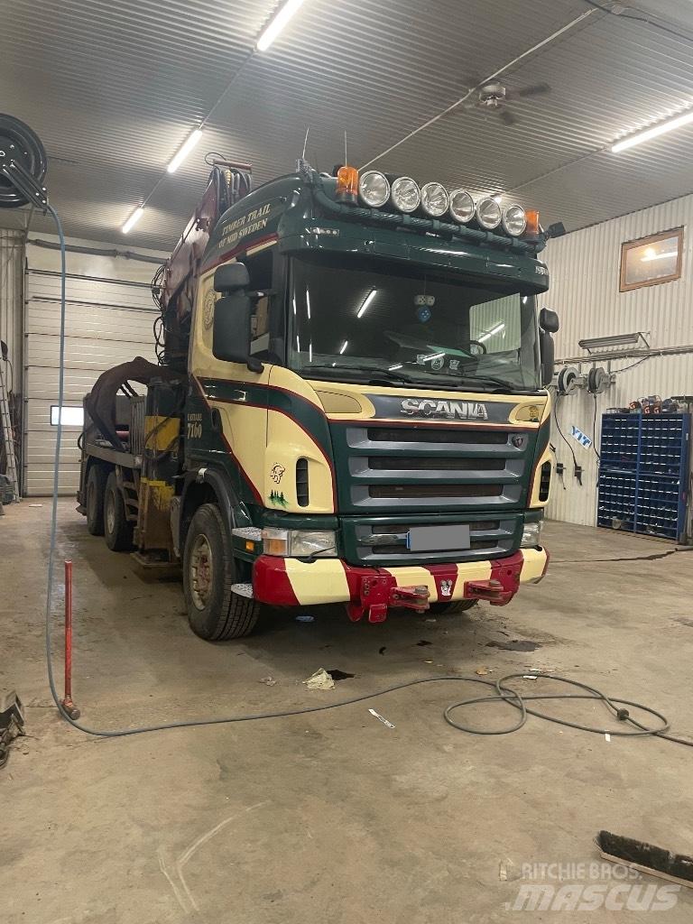 Scania G 420CB Truck mounted cranes