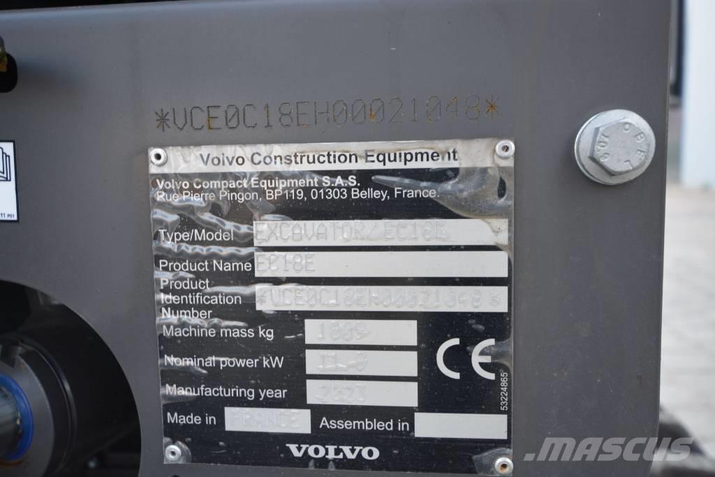 Volvo EC 18 E Mini excavators < 7t (Mini diggers)