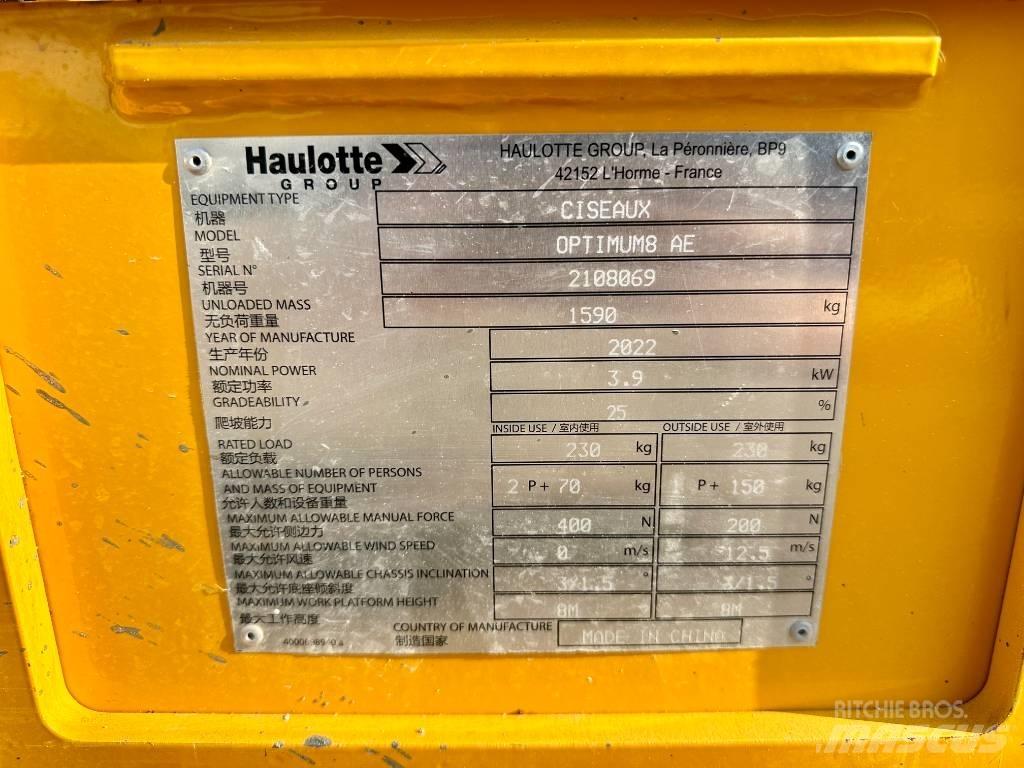 Haulotte OPTIMUM 8 Scissor lifts