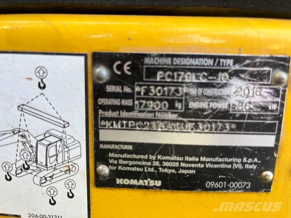 Komatsu PC 170 LC-10 Crawler excavators