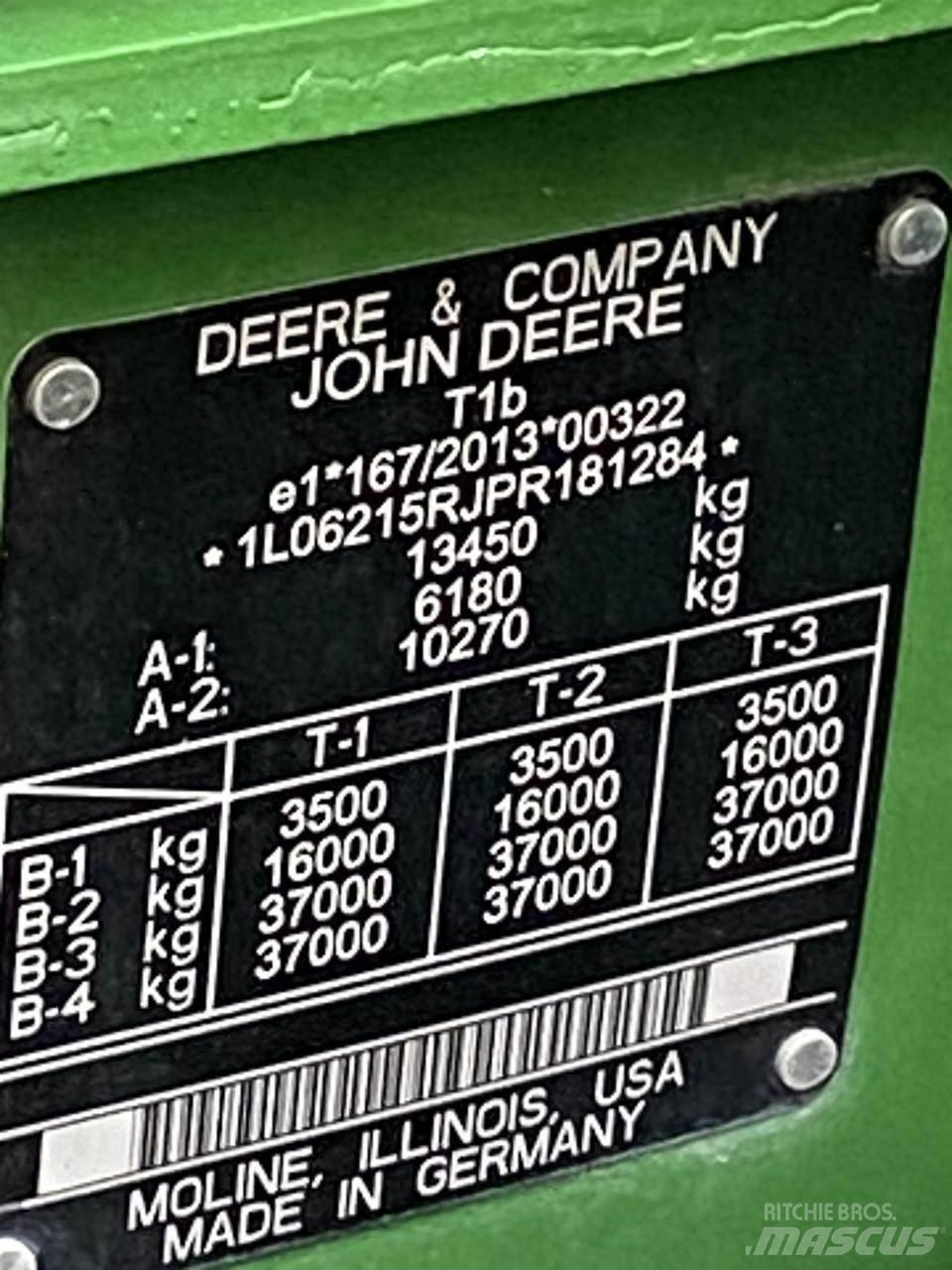 John Deere 6R 215 Tractors
