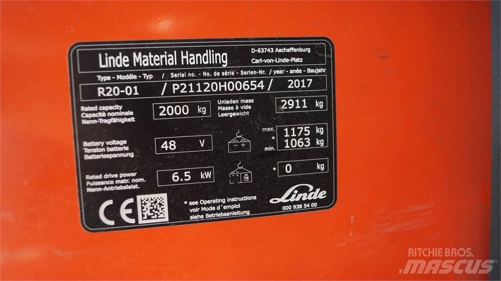 Linde R20 Reach truck