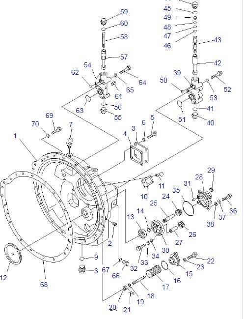 Komatsu D85A-21 Transmission