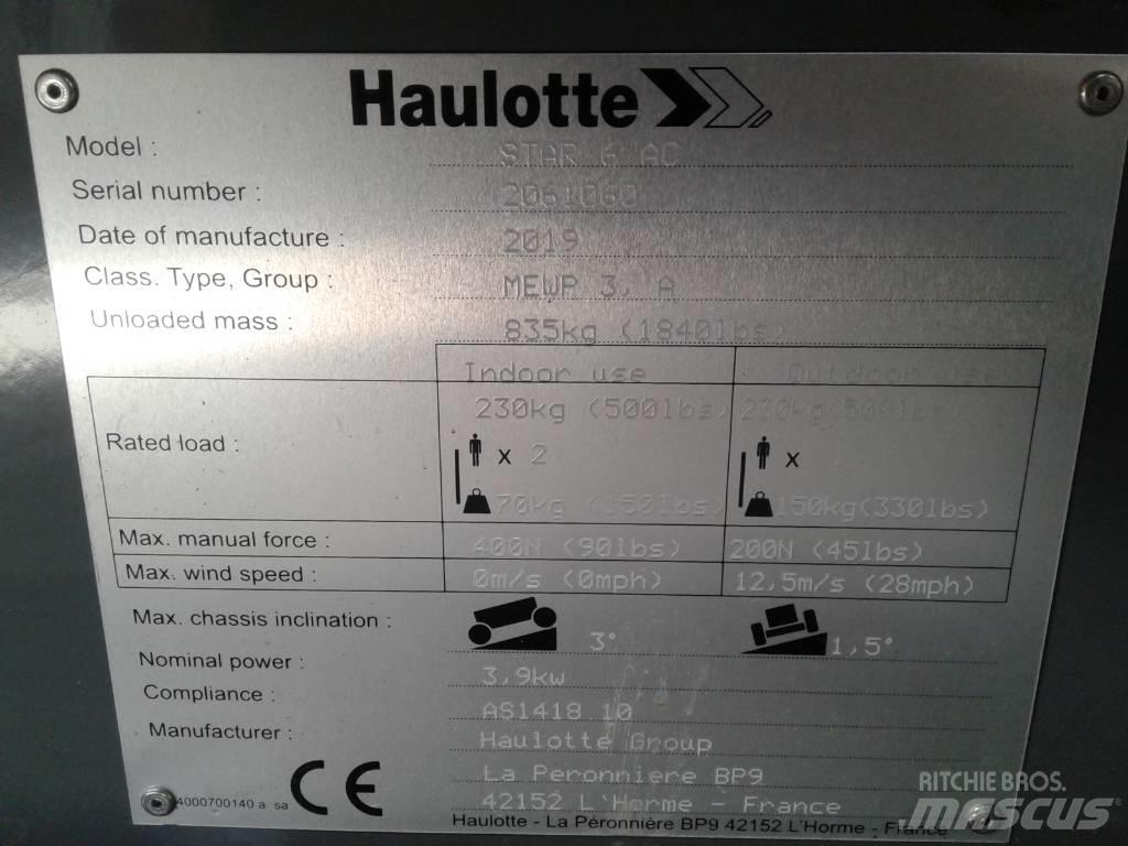 Haulotte Star 6 Used Personnel lifts and access elevators