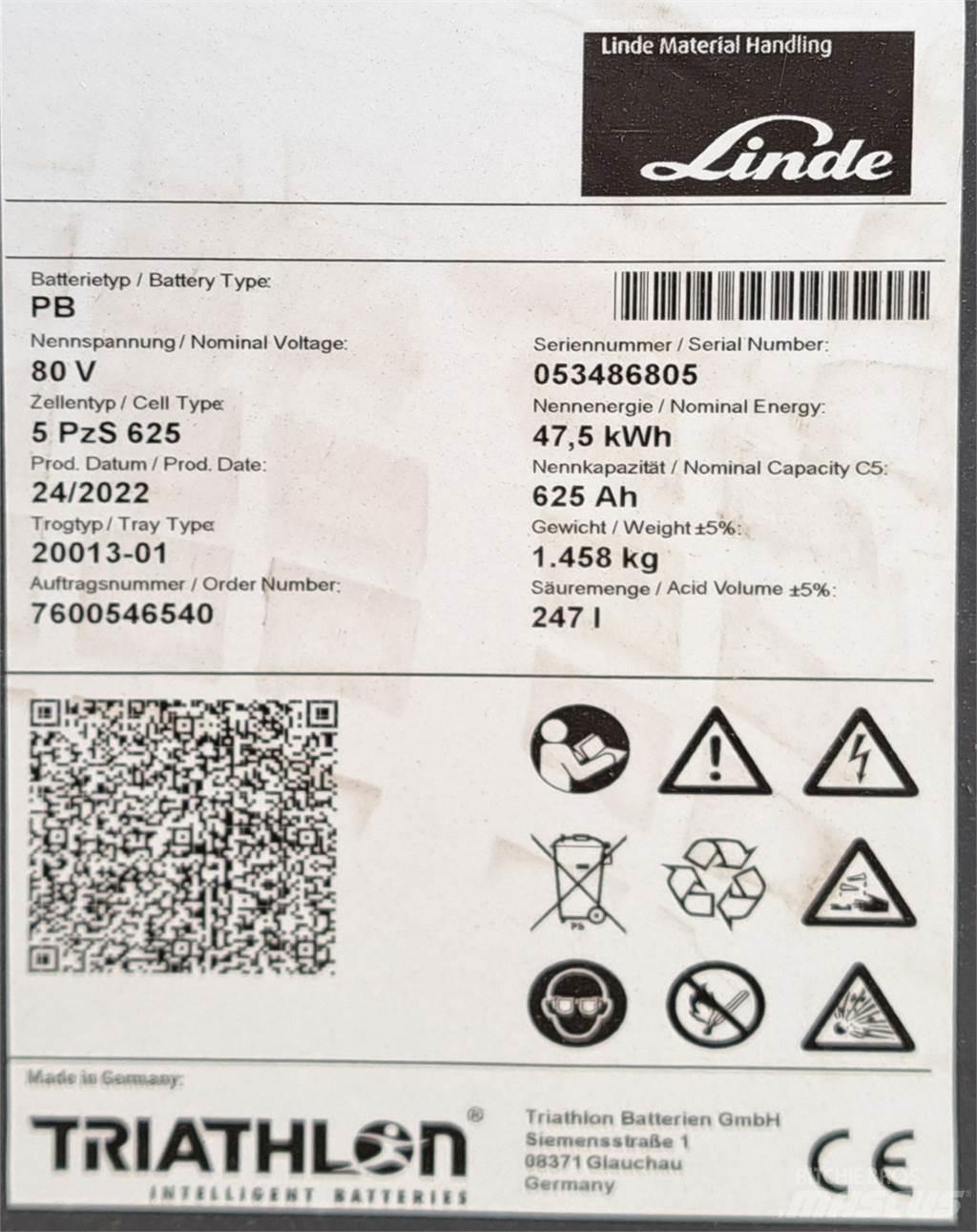 Linde E35L Electric forklift trucks